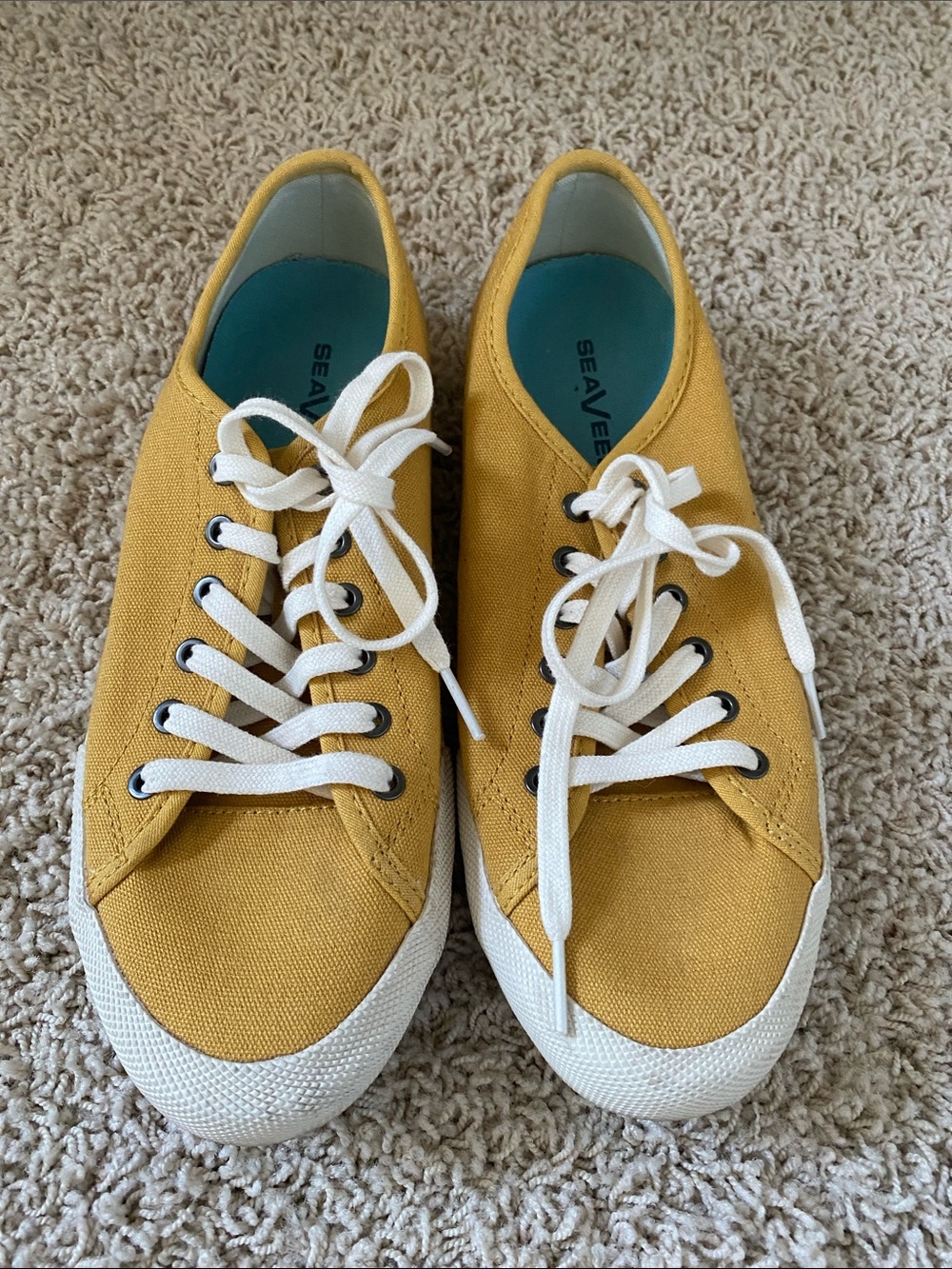 Seavees Monterey mustard canvas sneakers 8.5